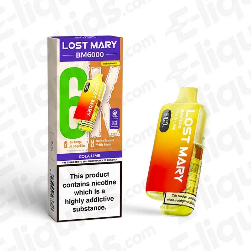 Lost Mary BM6000 Cola Lime Prefilled Pod Kit