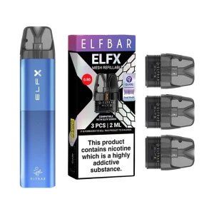 ELF BAR ELFX Blue + Pods Bundle