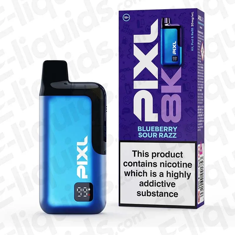 PIXL 8000 Blueberry Sour Razz Prefilled Pod Kit - Image 2