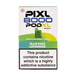 Blue Razz Lemonade Pixl 8000 Prefilled Pod + Refill Pack
