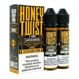 Golden Honey Bomb - Honey Twist Lemon Twist E-Liquid - 120mL