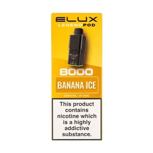 Banana Ice Legend 8000 Prefilled Pod + Refill by Elux