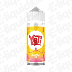 Yeti Summit Series 100ml Shortfill Banana Ice Vape Juice