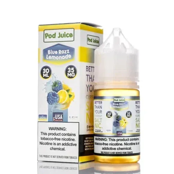 Pod Juice Salt Blue Razz Lemonade