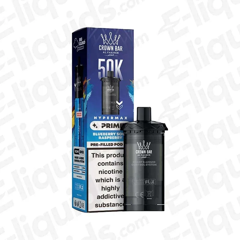 Al Fakher Hyper Max Prime 50K Blueberry Sour Raspberry Prefilled Pods
