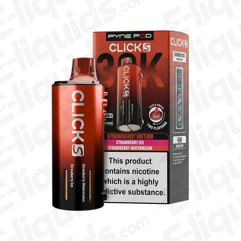 Pyne Pod Click S 30K Strawberry Edition Prefilled Pod