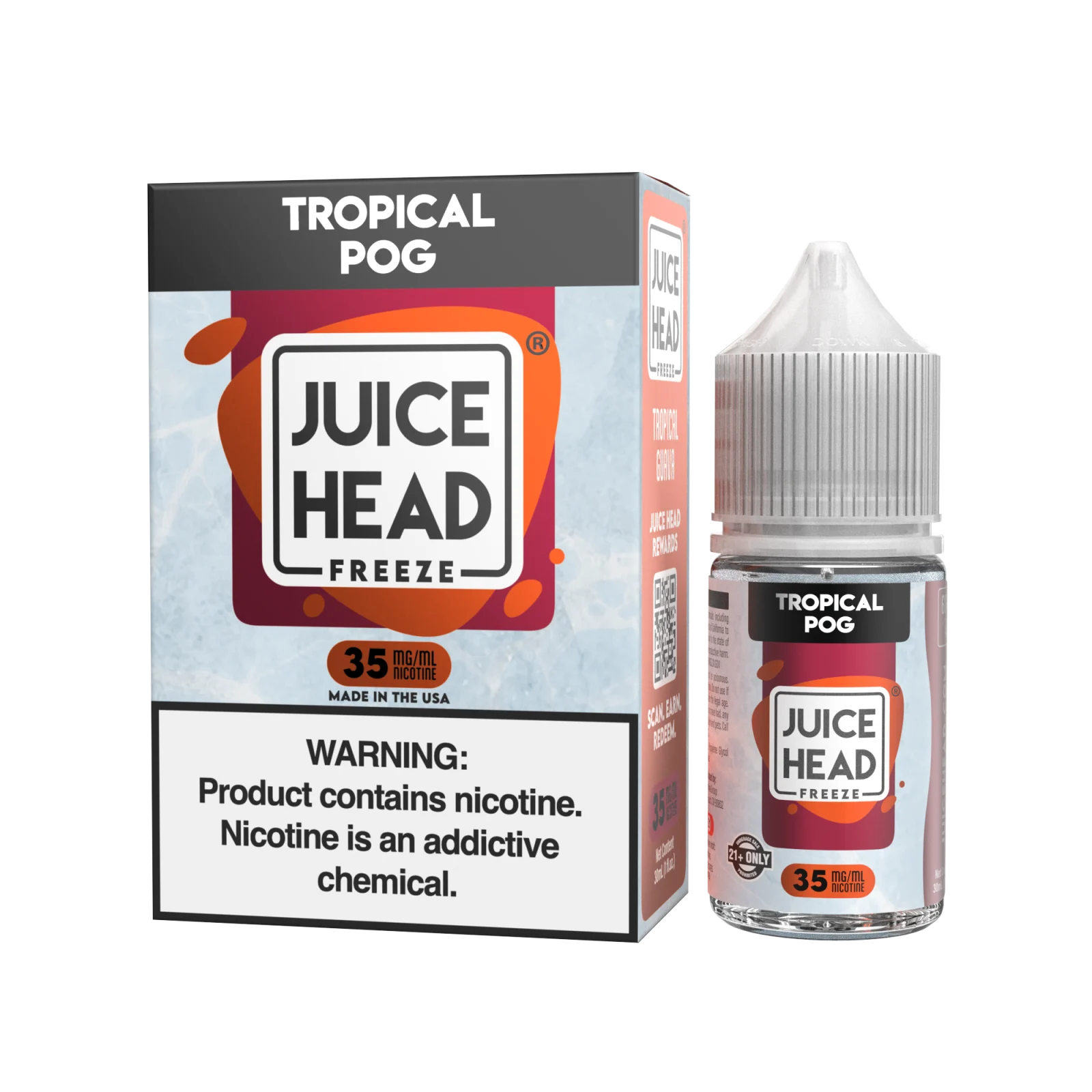 Juice Head Freeze Salt Tropical POG Freeze eJuice