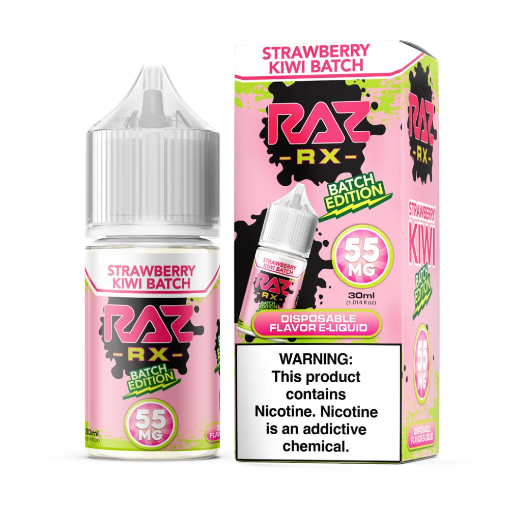 Strawberry Kiwi Batch Pod Juice x RAZ Batch Edt. Salts 30mL