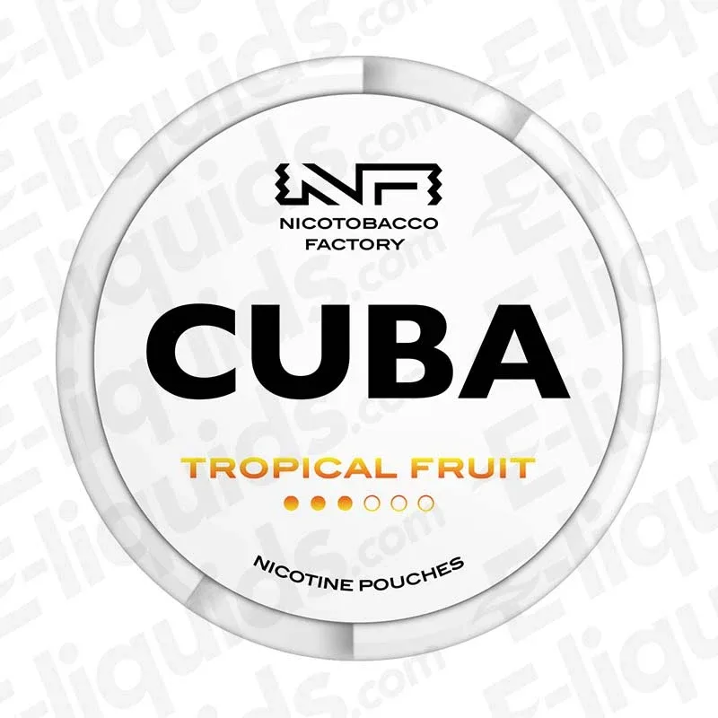 CUBA White Tropical Fruit Nicotine Pouches