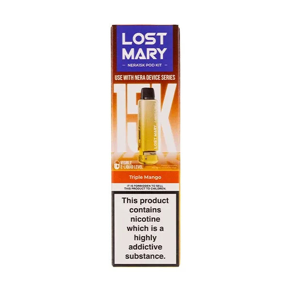 Triple Mango Nera 15k Prefilled Pod + Refill by Lost Mary