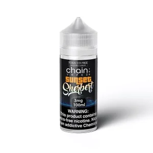 Sunset Sherbert by Chain Vapez Series E-Liquid 100mL (Freebase)