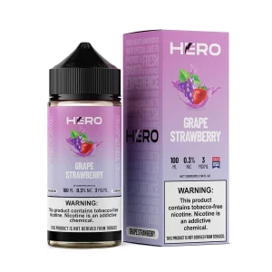 Grape Strawberry by Hero E-Liquid 100mL (Freebase)