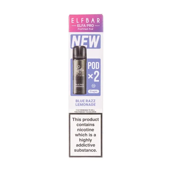 Blue Razz Lemonade Elfa Pro V2 Prefilled Pods by Elf Bar