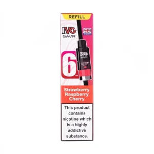 Strawberry Raspberry Cherry SAVR Prefilled Pod + Refill by IVG