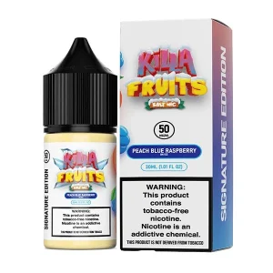 Peach Blue Raspberry on Ice by Killa Fruits Signature TFN Salts Series 30mL