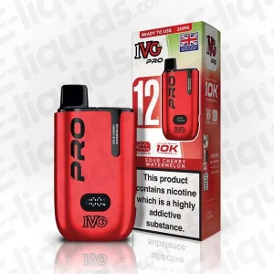IVG Pro 12 20mg Sour Cherry Watermelon Prefilled Pod Kit