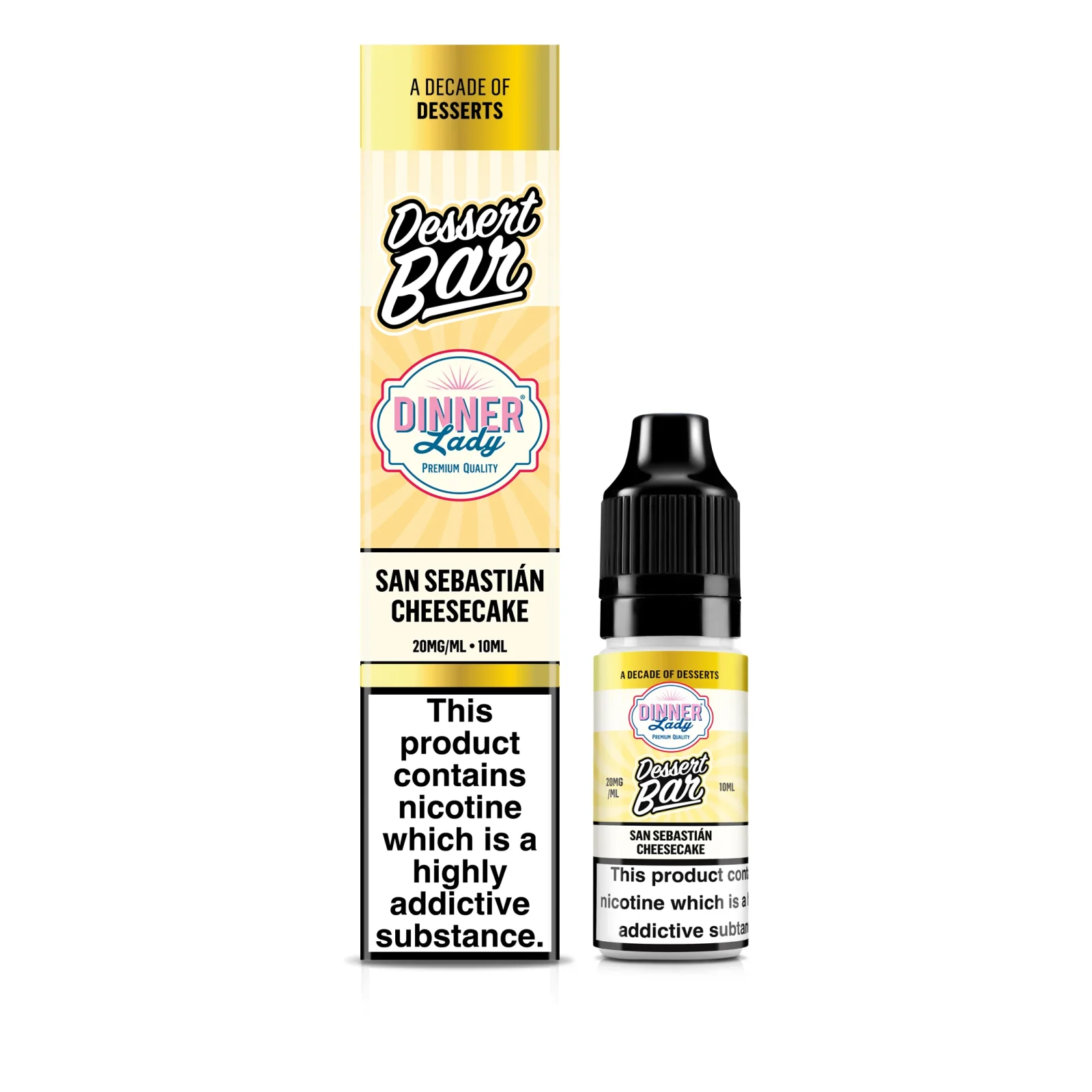 Dinner Lady Dessert Bar – San Sebastian Cheesecake Bar Salt E-Liquid - Image 2
