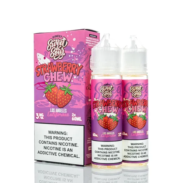The Finest E-Liquid - Sweet & Sour - Strawberry Chew - 120ml (DISCONTINUED)