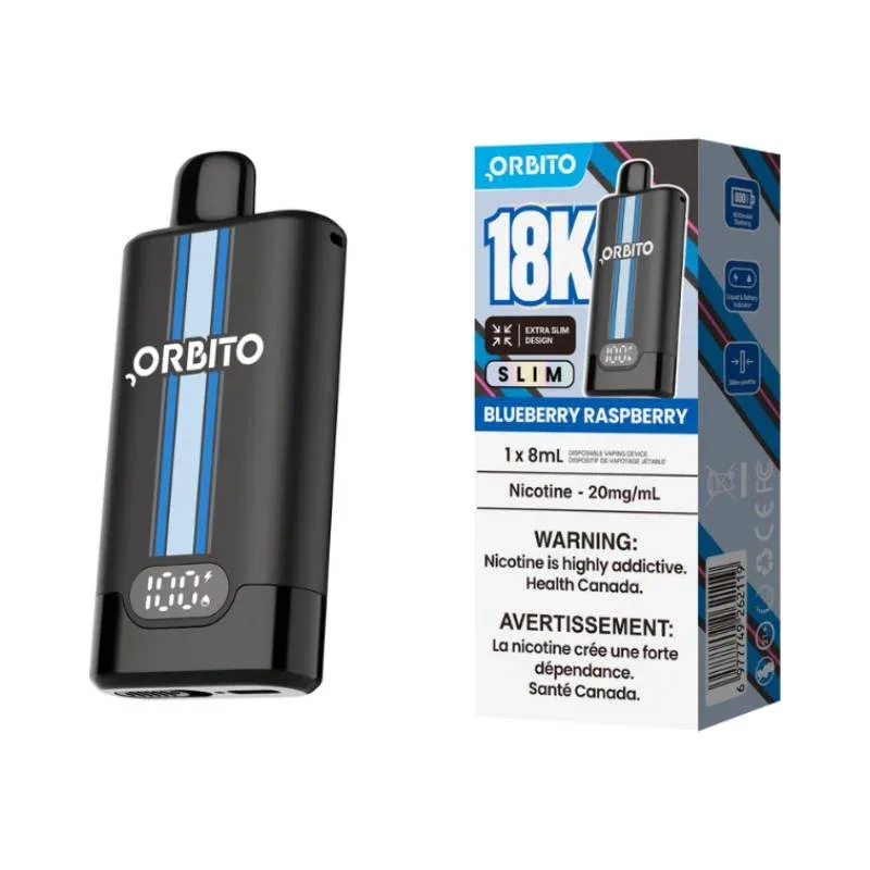 Orbito Slim 18K Disposable Vape - Peach Blueberry Raspberry