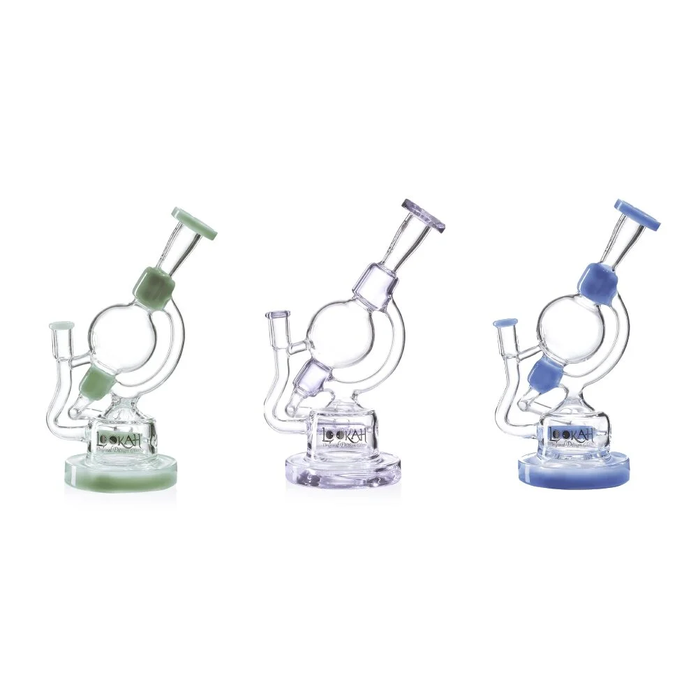 Lookah (Dab Rig) 10” Recycler Unique Globe Water Pipe