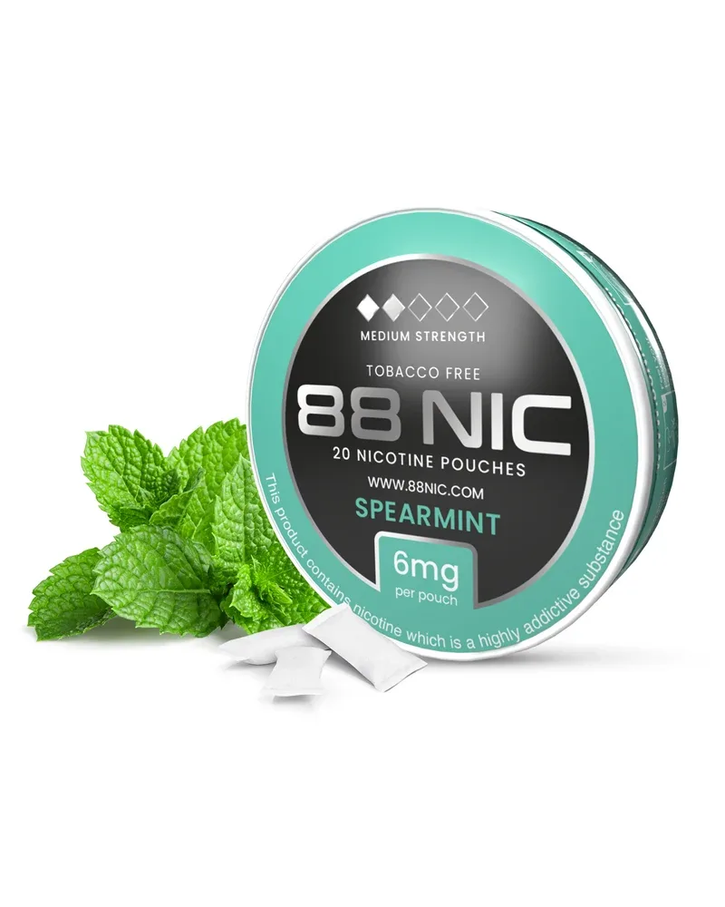 88 Nic Spearmint Nicotine Pouches - Image 2