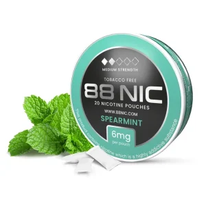 88 Nic Spearmint Nicotine Pouches