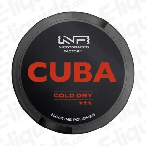 CUBA Black Cold Dry Nicotine Pouches