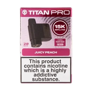 Juicy Peach Pro 15K Prefilled Pod + Refill by Titan