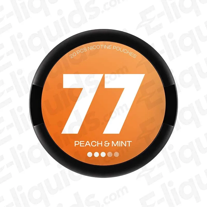 77 Peach Mint Nicotine Pouches