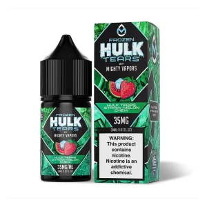 Frozen Hulk Tears Straw-Melon Chew | Mighty Vapors Hulk Tears Salts | 30mL