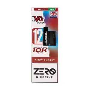 Fizzy Cherry Pro 12 Prefilled Pod + Refill by IVG (Nicotine Free)