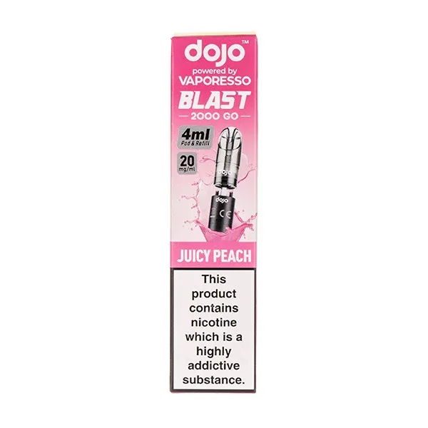 Juicy Peach Dojo Blast 2000 Go Prefilled Pod + Refill by Vaporesso