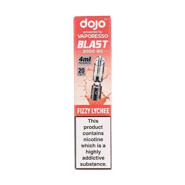 Fizzy Lychee Dojo Blast 2000 Go Prefilled Pod + Refill by Vaporesso