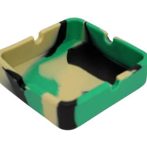 3.2" Square Silicone Ashtray Assorted Color