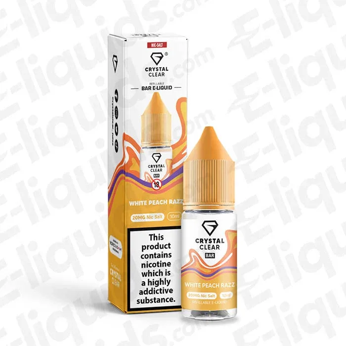Crystal Clear White Peach Razz Nic Salt