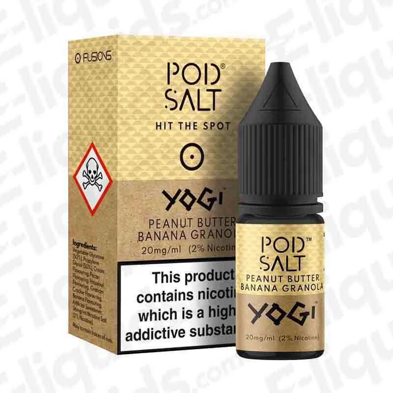 Pod Salt Fusion Yogi Peanut Butter Banana Granola Nic Salt