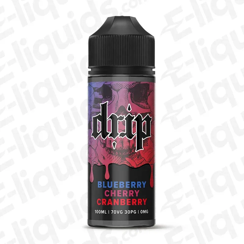 Drip Blueberry Cherry Cranberry 100ml Shortfill Vape Juice