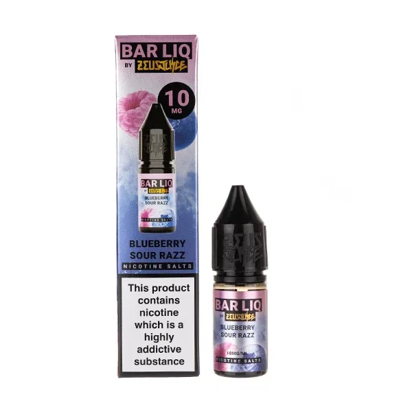 Blueberry Sour Razz Nic Salt E-Liquid by Zeus Juice Bar Liq