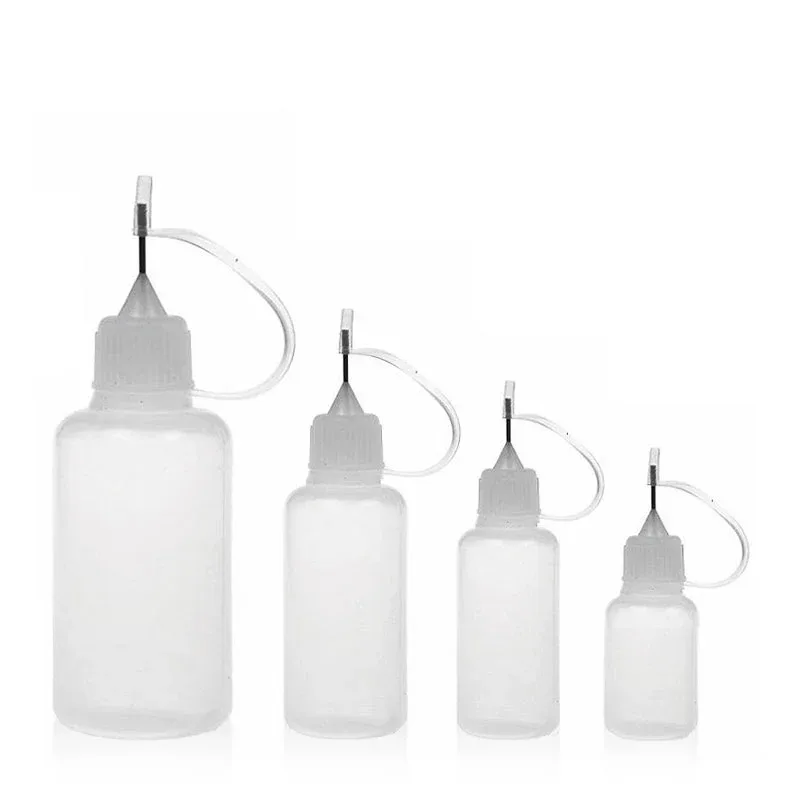 Semi-Transparent Needle Dropper Tip Bottle 10ml/30ml/50ml/100ml - Image 2