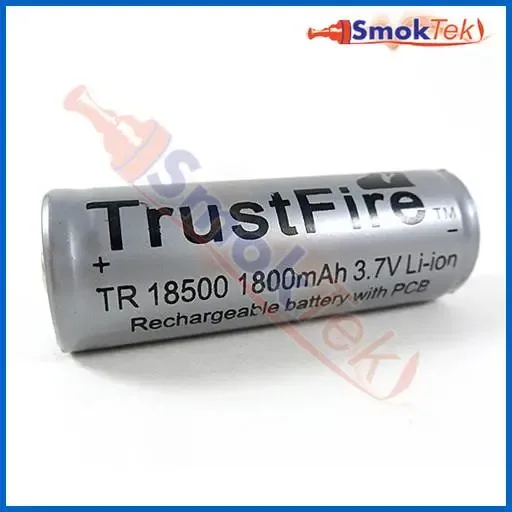 Trustfire 18500 Protected Li-Ion Battery - 1800mAh