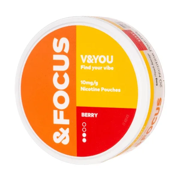 Berry &Focus Nicotine Pouches by V&YOU
