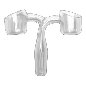 GLASS BANGER - DOUBLE BUCKET - 14MM MALE