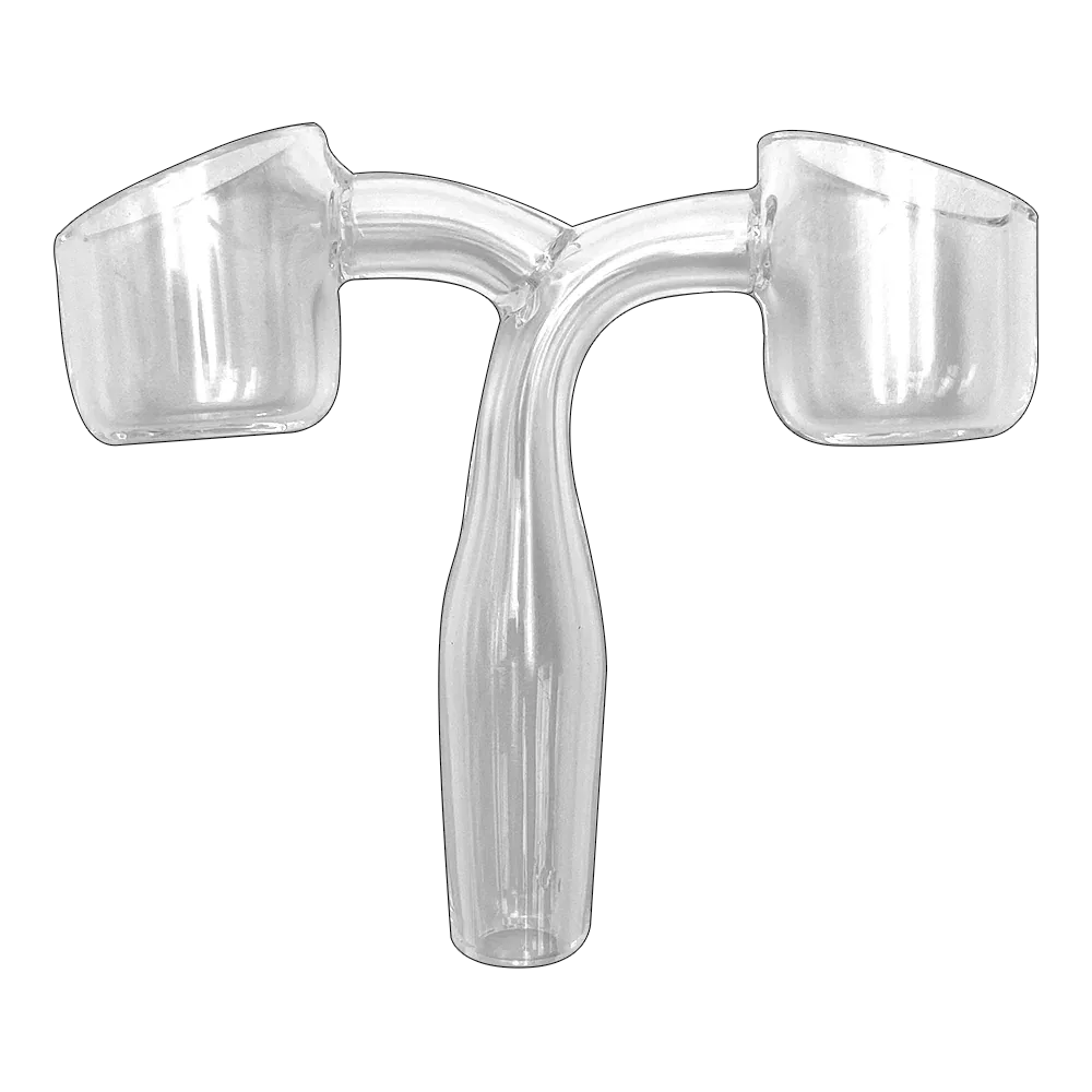 GLASS BANGER - DOUBLE BUCKET - 14MM MALE