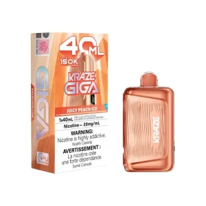 Kraze Giga 150K - Juicy Peach Ice Disposable Vape