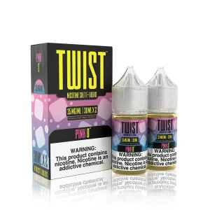 Twist Salt E-Liquid - Pink 0° (Iced Pink Punch) - 30ml (x2)