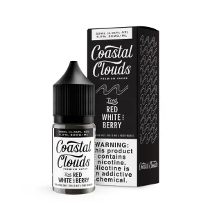 Coastal Clouds Salt Red White and Berry Iced eJuice