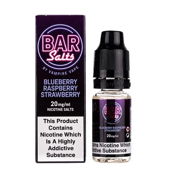 Blueberry Raspberry Strawberry Nic Salt E-Liquid by Vampire Vape Bar Salts - Image 2