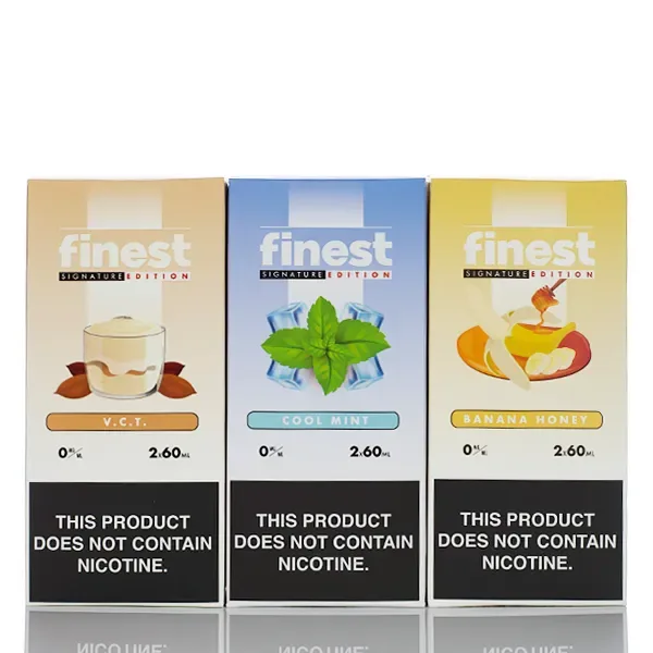 The Finest E-Liquid Signature Edition - No Nicotine Vape Juice - 120ml