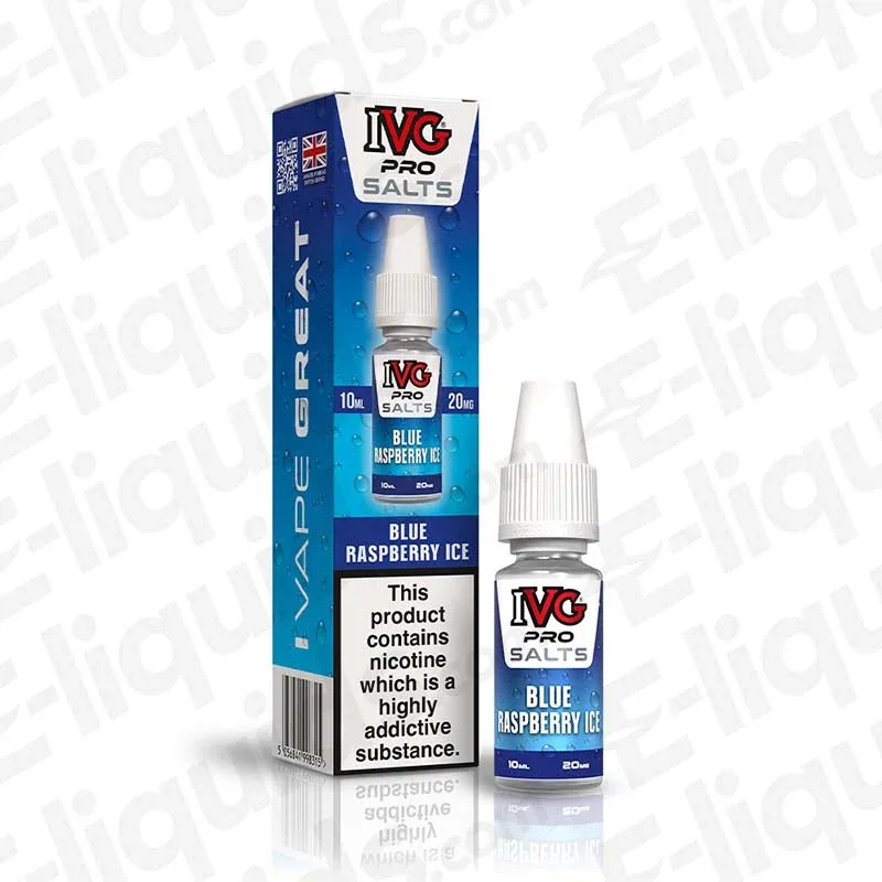 IVG Pro Blue Raspberry Ice Nic Salt - Image 2
