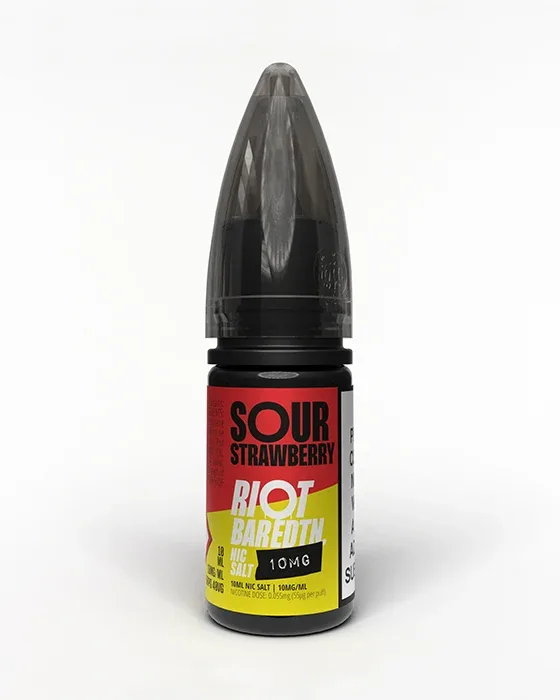 Sour Strawberry Nic Salt E-Liquid - Riot Bar Edition - Image 2